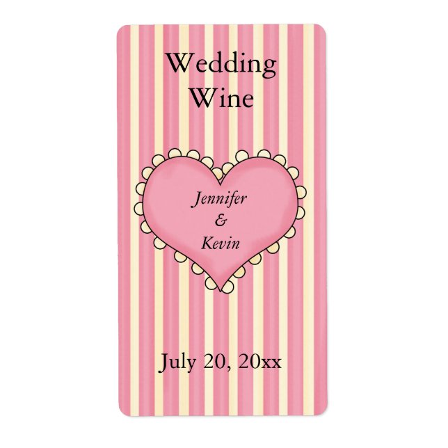 Wedding Wine Label (Front)