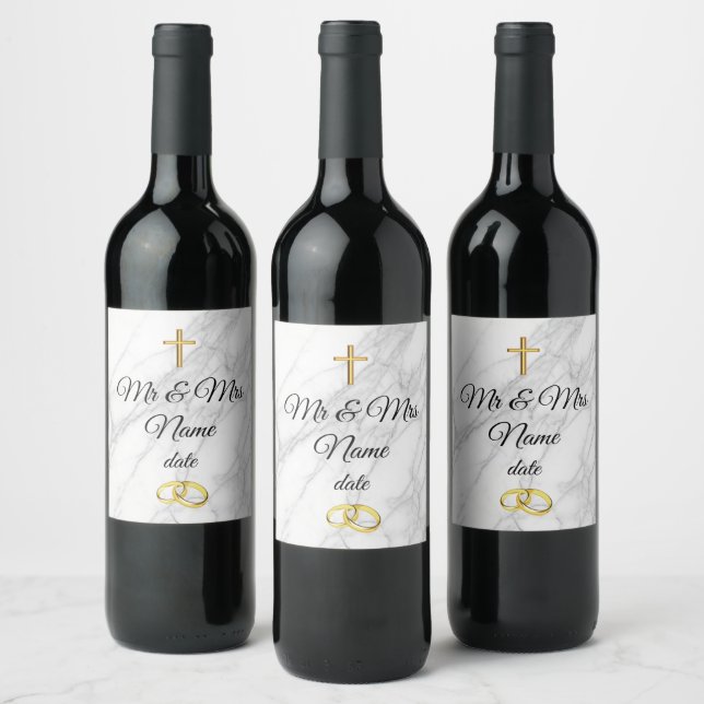 Wedding Wine Label (Bottles)