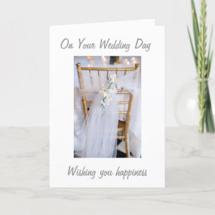 WEDDING WISHES FOR LOVE AND HAPPINESS LIFETIME CARD