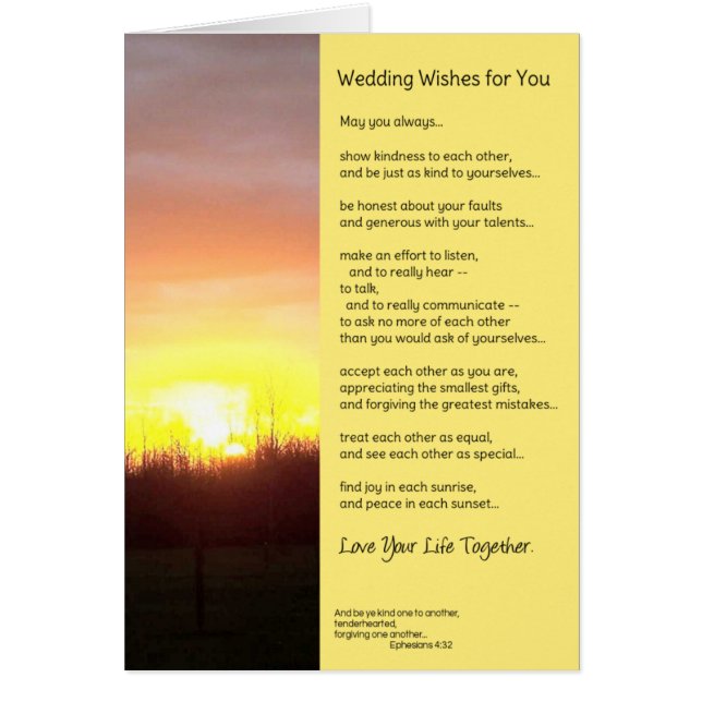 Wedding Wishes For You (Front)