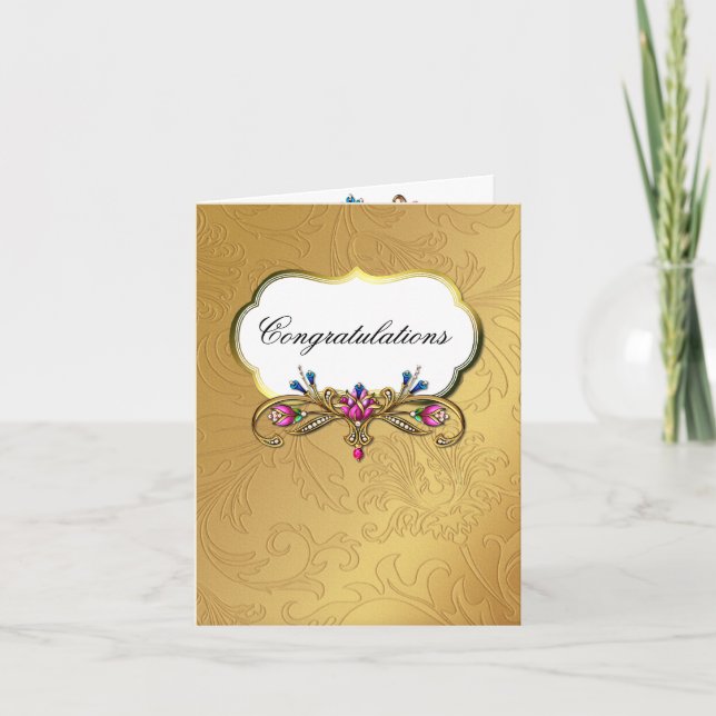 Wedding Wishes Greeting Card (Front)