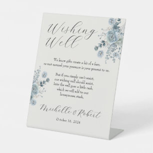 Wedding Wishing Well Pedestal Sign