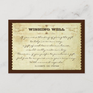wedding wishing well vintage cards