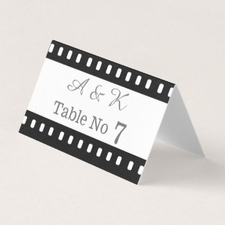 Wedding With A Movie Film Theme Placecard