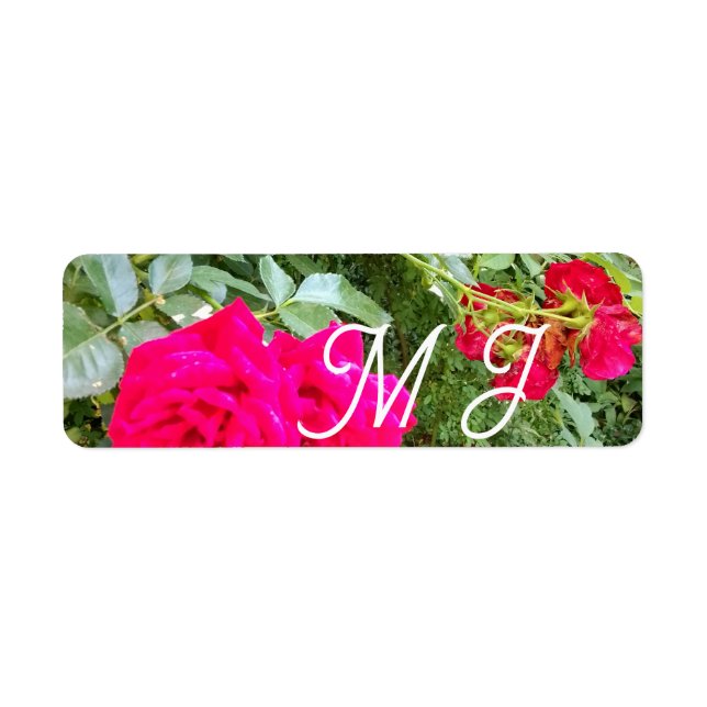 Wedding with Red Roses Photo (Front)