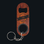 Wedding Wood Grain Logo Monogrammed Best Man<br><div class="desc">Give your best mate a gift that he will appreciate. Vintage style design with handsome vintage wood grain look. Monogrammed with your best mans name or groomsmans name. The perfect gift for your wedding party.</div>