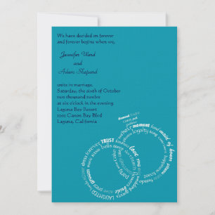 Wedding Words Invitation