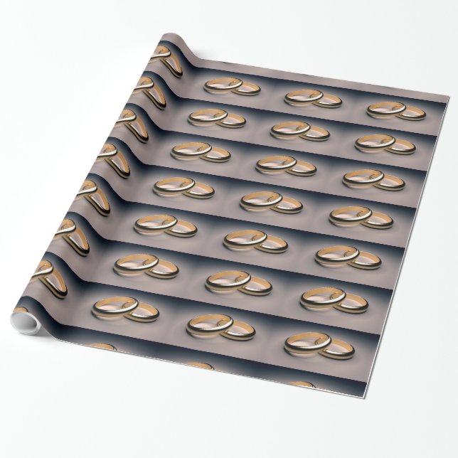 Wedding Wrapping paper (Unrolled)