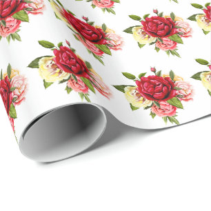 Wedding Wrapping Paper-Roses Wrapping Paper