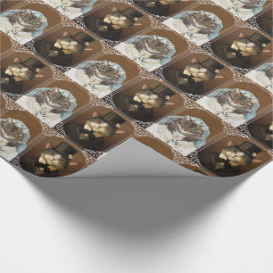wedding wrapping paper,wedding couple wrapping paper