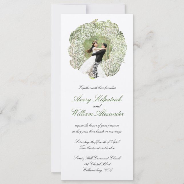 Wedding Wreath Invitation (Front)