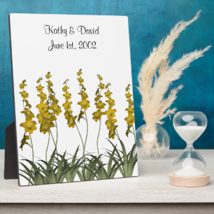 Wedding Yellow Flowers Plaque