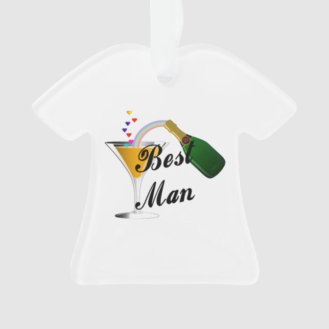 Weddings Best Man Ornament (Front)