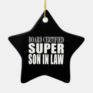 Weddings Birthdays Parties : Super Son in Law Ceramic Tree Decoration