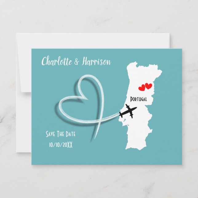 Weddings Destination Portugal Save The Date (Front)