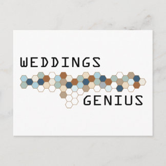 Weddings Genius Postcard