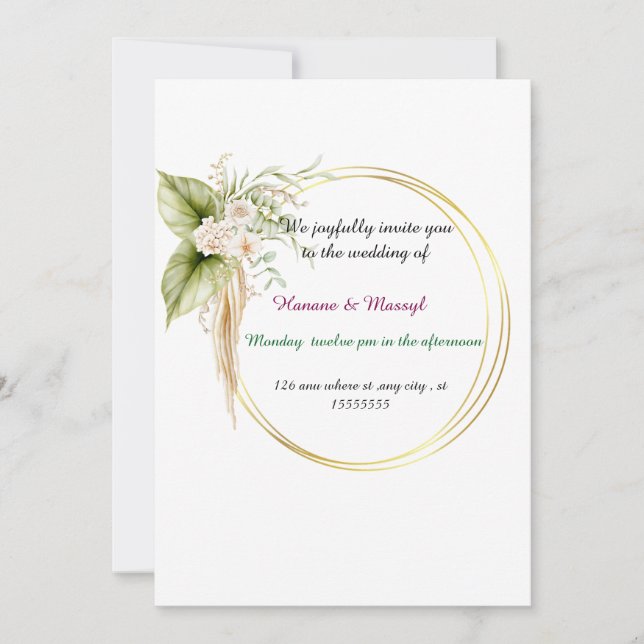 Weddings Invitation (Front)