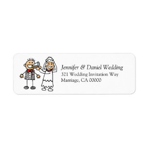 Weddings Invitation Return Address Sticker