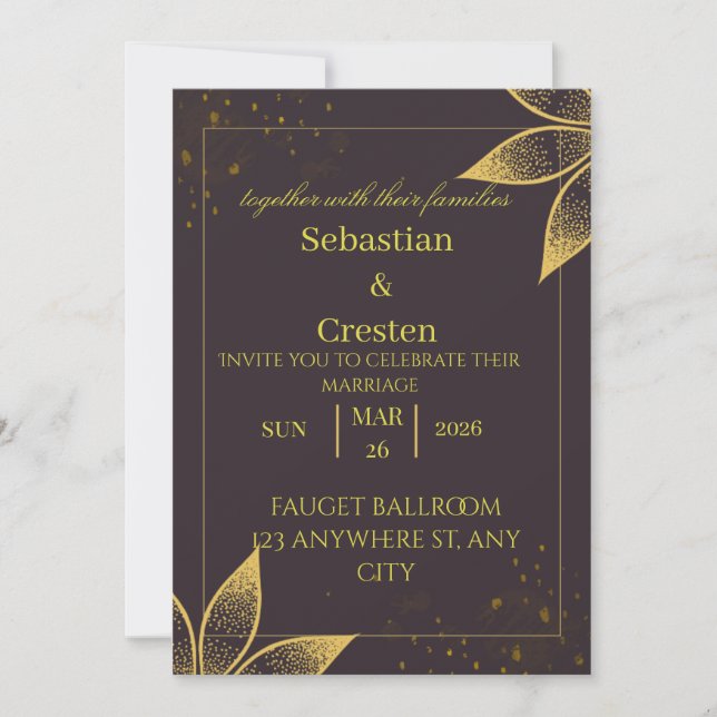 Weddings invitations (Front)