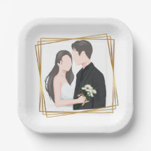 Weddings Paper Plate