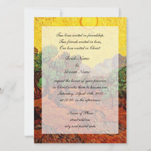 weddings. Vincent van Gogh Olive Trees Invitation