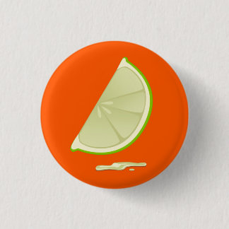 Wedge of Lime 3 Cm Round Badge