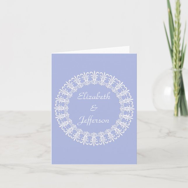 Wedgewood Blue 1 Customisable Note Card (Front)