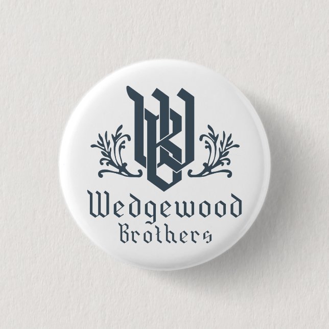 Wedgewood Brothers Button White (Front)