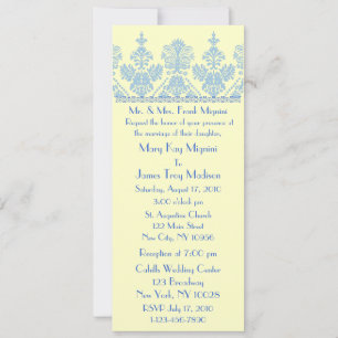 Wedgewood Formal Trim Motif Wedding Invitation