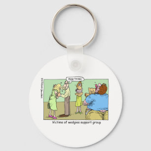 Wedgie Support Group Cartoon Gifts & Collectibles Key Ring