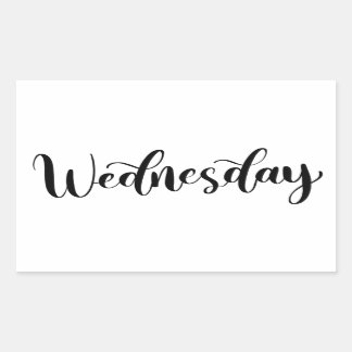 Wednesday - Calligraphy / Lettering Sticker