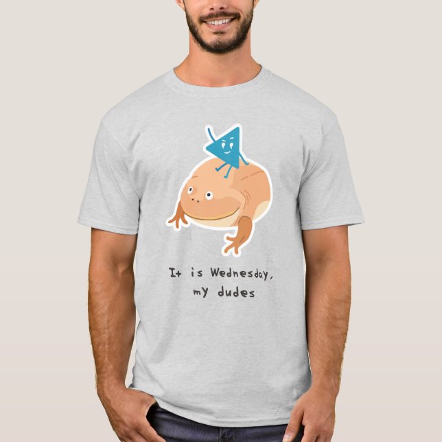 Wednesday Frog, Dudes T-Shirt (Front)