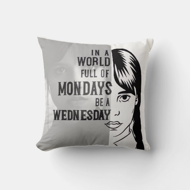 Wednesday - Throw Pillow (Front)