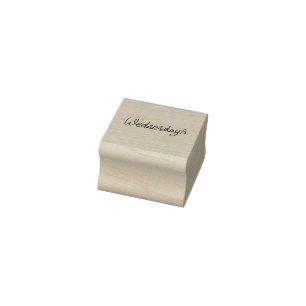 Wednesday Weekday Journal Design Rubber Stamp
