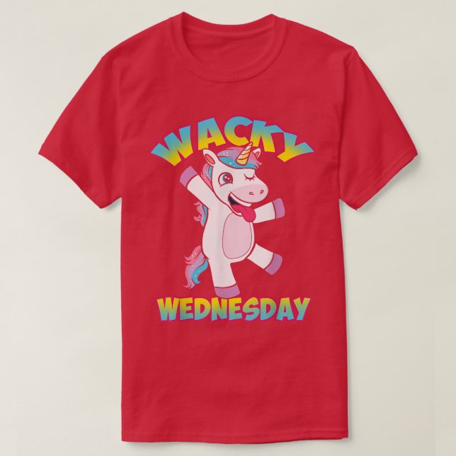Wednesdays  Wacky Wednesday Unicorn  Wonder Zoo  T-Shirt (Design Front)