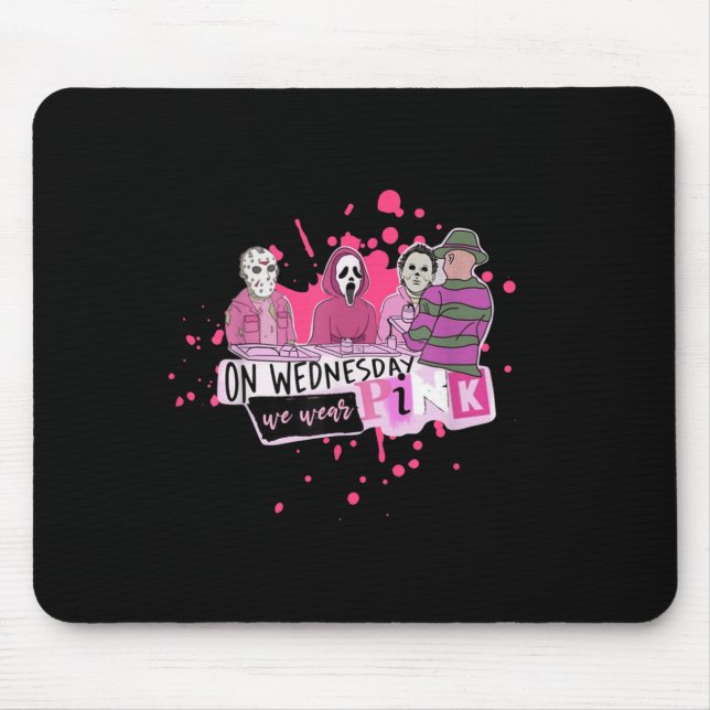 Weds. We Wear Nk Horror Villain Halloween Oct. Sok Mouse Mat (Front)