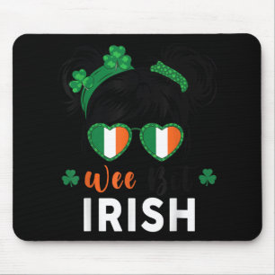 Wee Bit Irish St Patricks Day Cute Toddler Teen Gi Mouse Mat