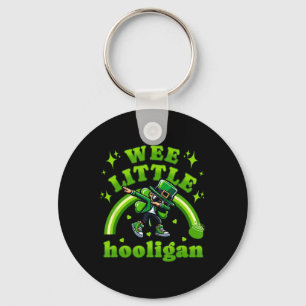 Wee Little Hooligan Boys St Patricks Day Youth Kid Key Ring