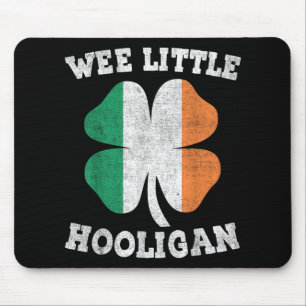 Wee Little Hooligan Funny St Patricks Day Teen Boy Mouse Mat