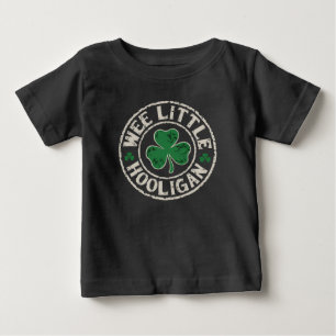 Wee Little Hooligan Shamrock St Patrick's Day Baby T-Shirt