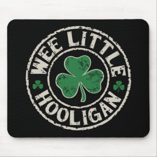 Wee Little Hooligan Shamrock St Patrick's Day Mouse Mat