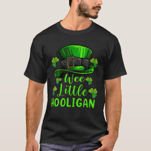 Wee Little Hooligan St Patricks Day Lucky Clover K T-Shirt