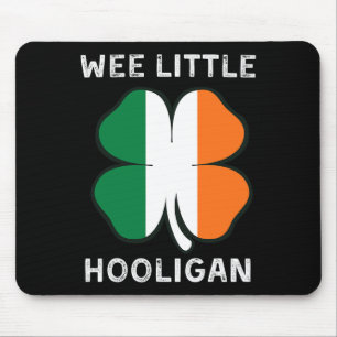 Wee Little Hooligan St Patricks Day Outfit Toddler Mouse Mat