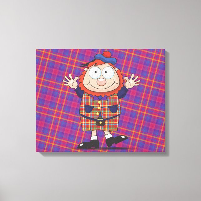 Wee man canvas print (Front)