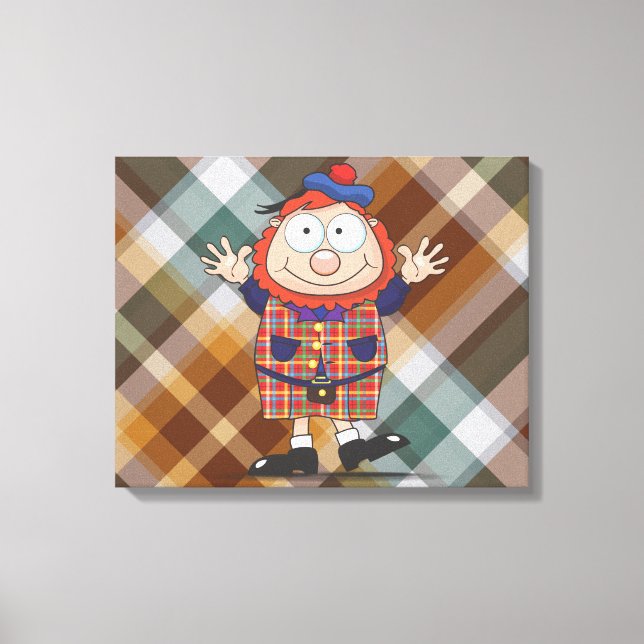 Wee man canvas print (Front)
