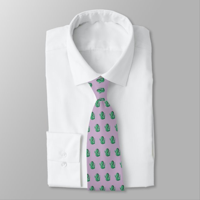 Wee Nessie (pale purple) Tie (Tied)