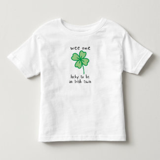 Wee one-lucky to be an Irish twin toddler t-shirt