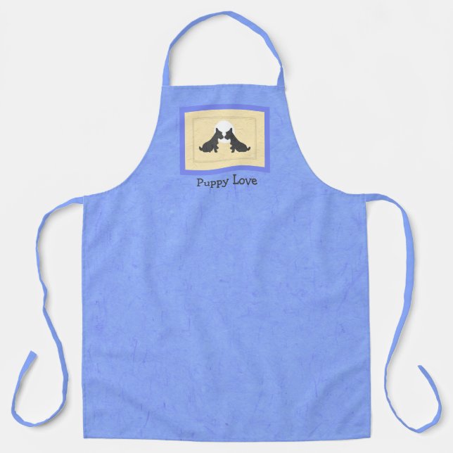 Wee Scotties Puppy Love All-Over Print Apron (Front)