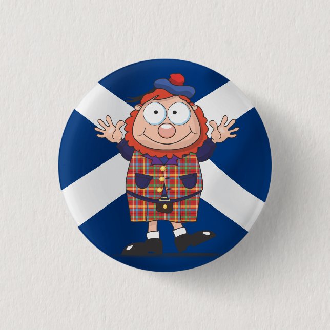 Wee Scottish guy 3 Cm Round Badge (Front)