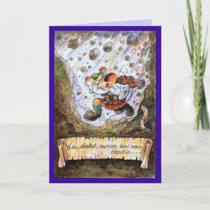 Wee, sleekit, cowran, tim'rous beastie poetry card